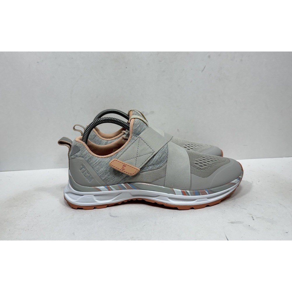 TIEM Slipstream Cycling Shoes Grey Peach Women's Size 8.5 2 Bolt